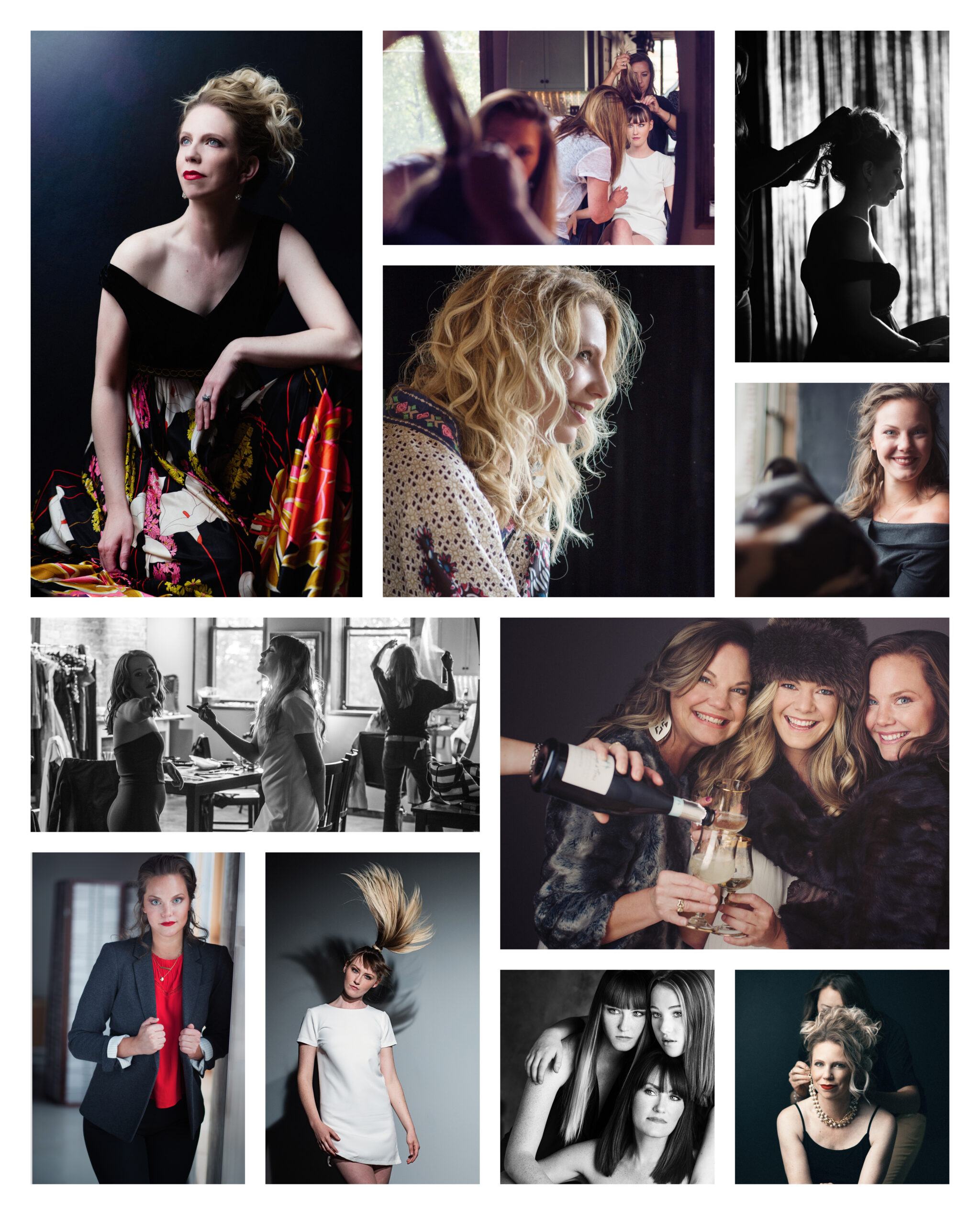 Modern beauty collage